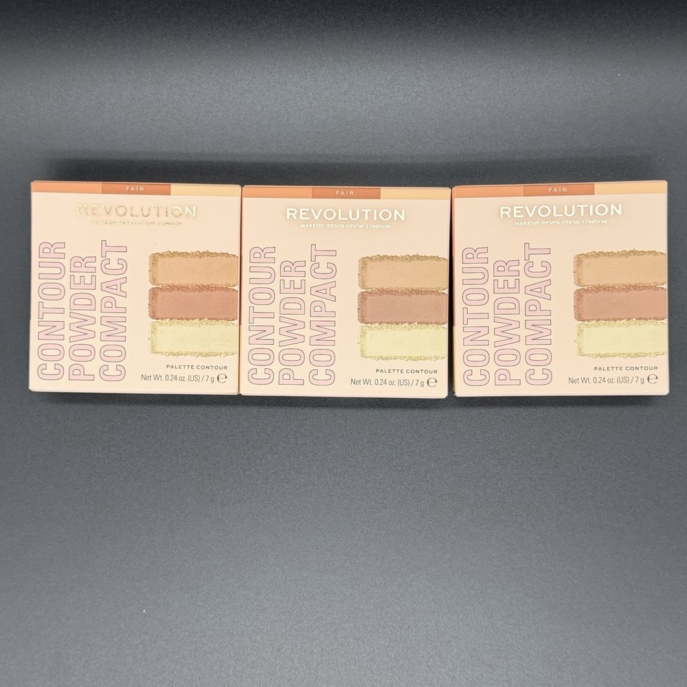 Makeup Revolution Compact Deep Powder Contour Palette for Face Contouring FAIR